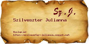 Szilveszter Julianna névjegykártya